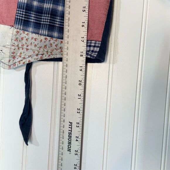 VTG Tangibles Patchwork Button Vest Cottage Boho Folkcore Indie Y2k Festival - Picture 8 of 8